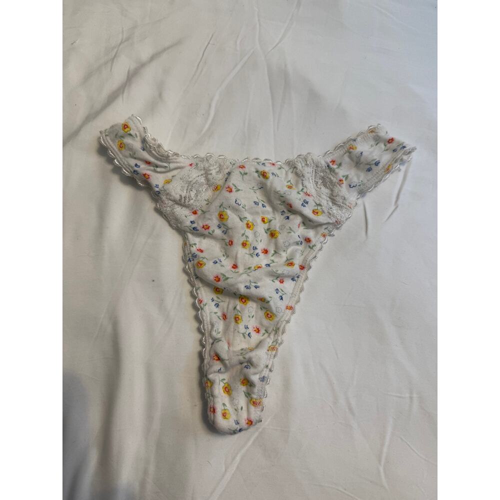 NWOT Vintage Rampage High-Waist Thong – Floral Print – Size S